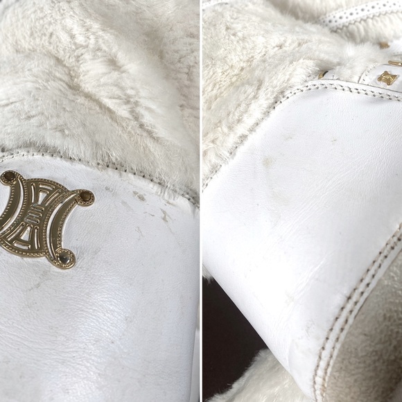 ✨HP✨AUTH CELINE MOON BOOTS Leather & Rabbit Fur EUC 38-40 - Picture 16 of 17